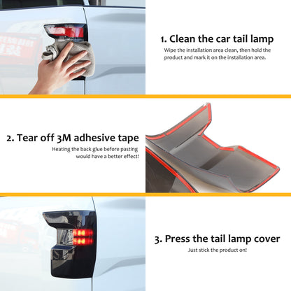 Smoked Blackout Tail Light Lamp Cover Bezel Overlay Trim For Nissan Frontier 22+ 22