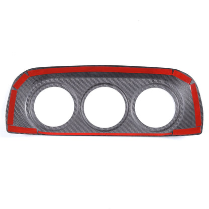 Real Carbon Fiber Center Console AC Switch Trim Cover For Nissan 400Z Z34 10
