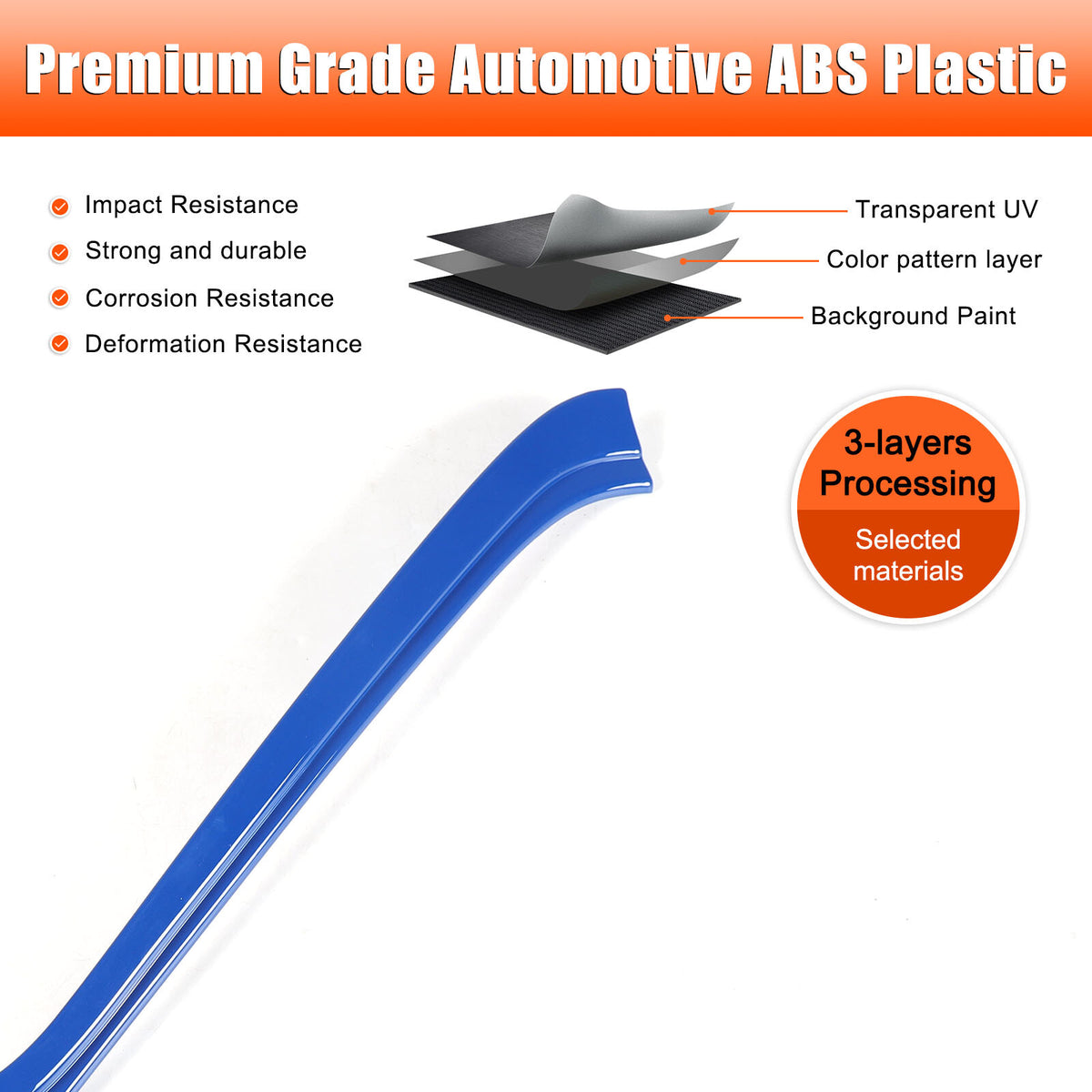 ABS Blue Interior Navigation Screen Rear Trim Cover For Corvette C8 2020-2025 13