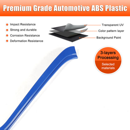 ABS Blue Interior Navigation Screen Rear Trim Cover For Corvette C8 2020-2025 13