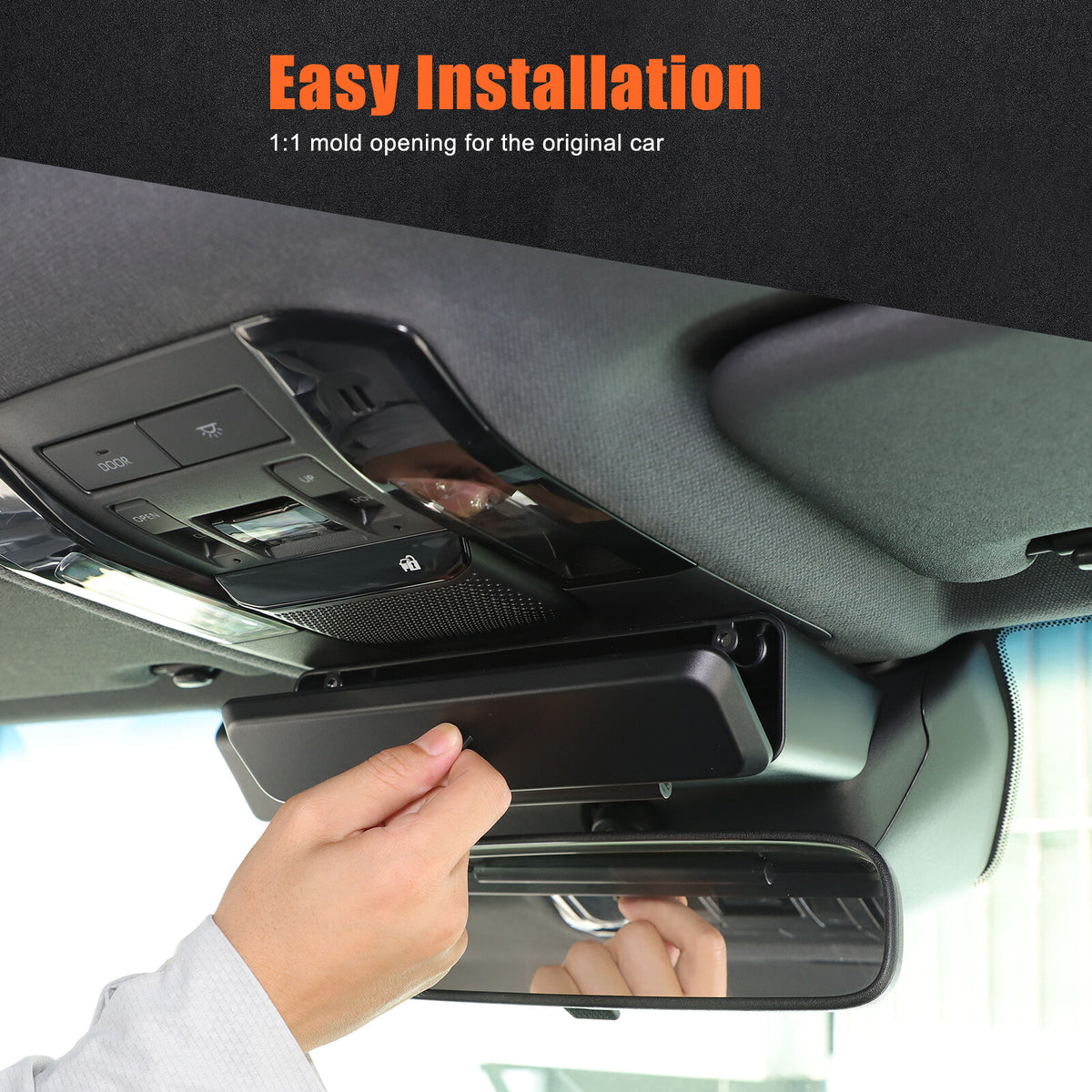 Interior Rearview Mirror Base Storage Box For Toyota Land Cruiser LC250 24+ US 21