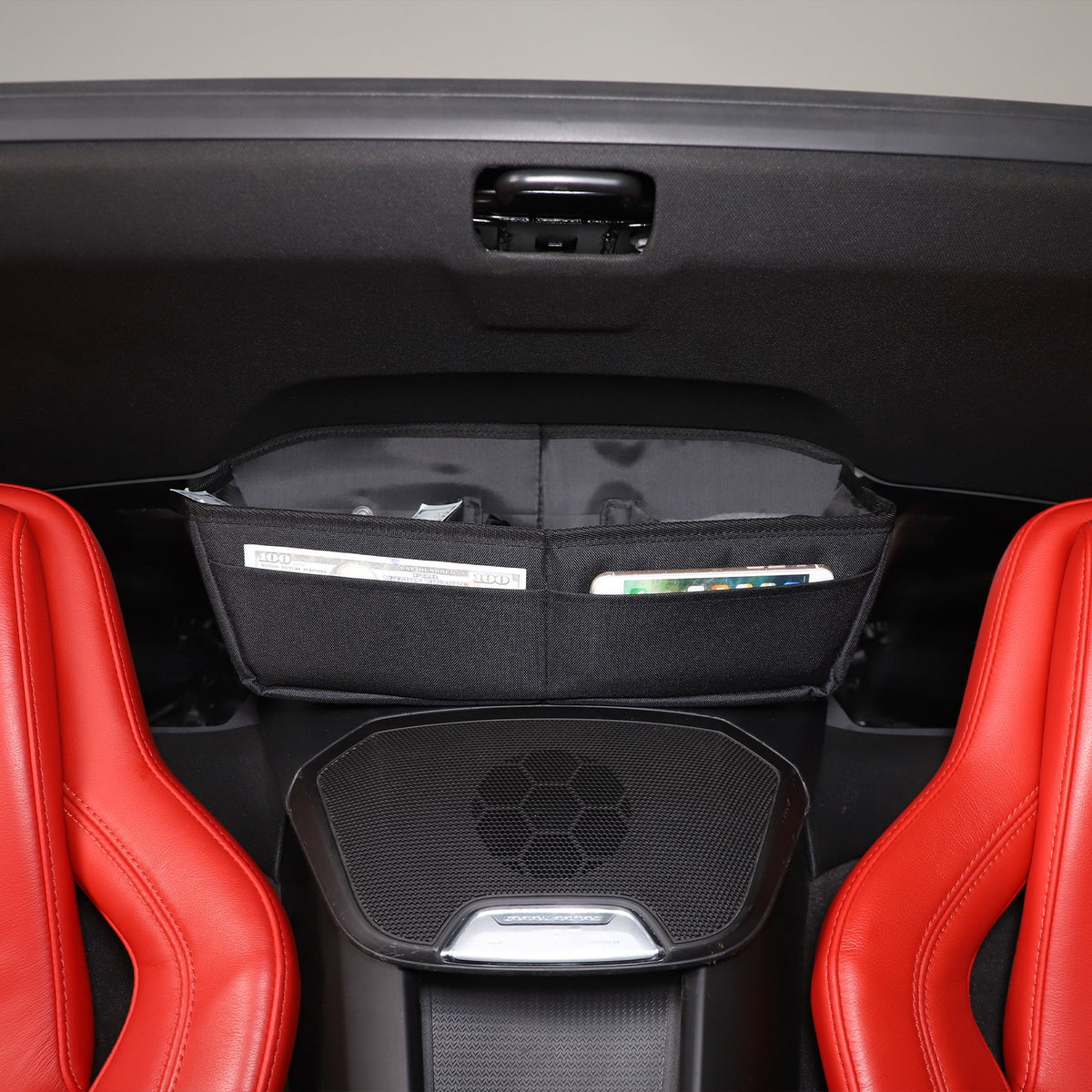 Front & Rear Center Console Storage Bag Tray For Corvette C8 2020+ - Variants 6-10 35