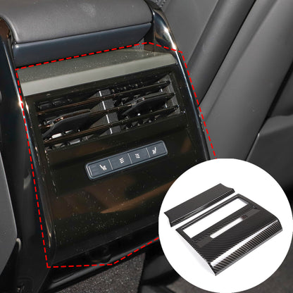 ABS Carbon Interior Rear Air Vent Cover Trim Set For Range Rover Sport 23-24 15