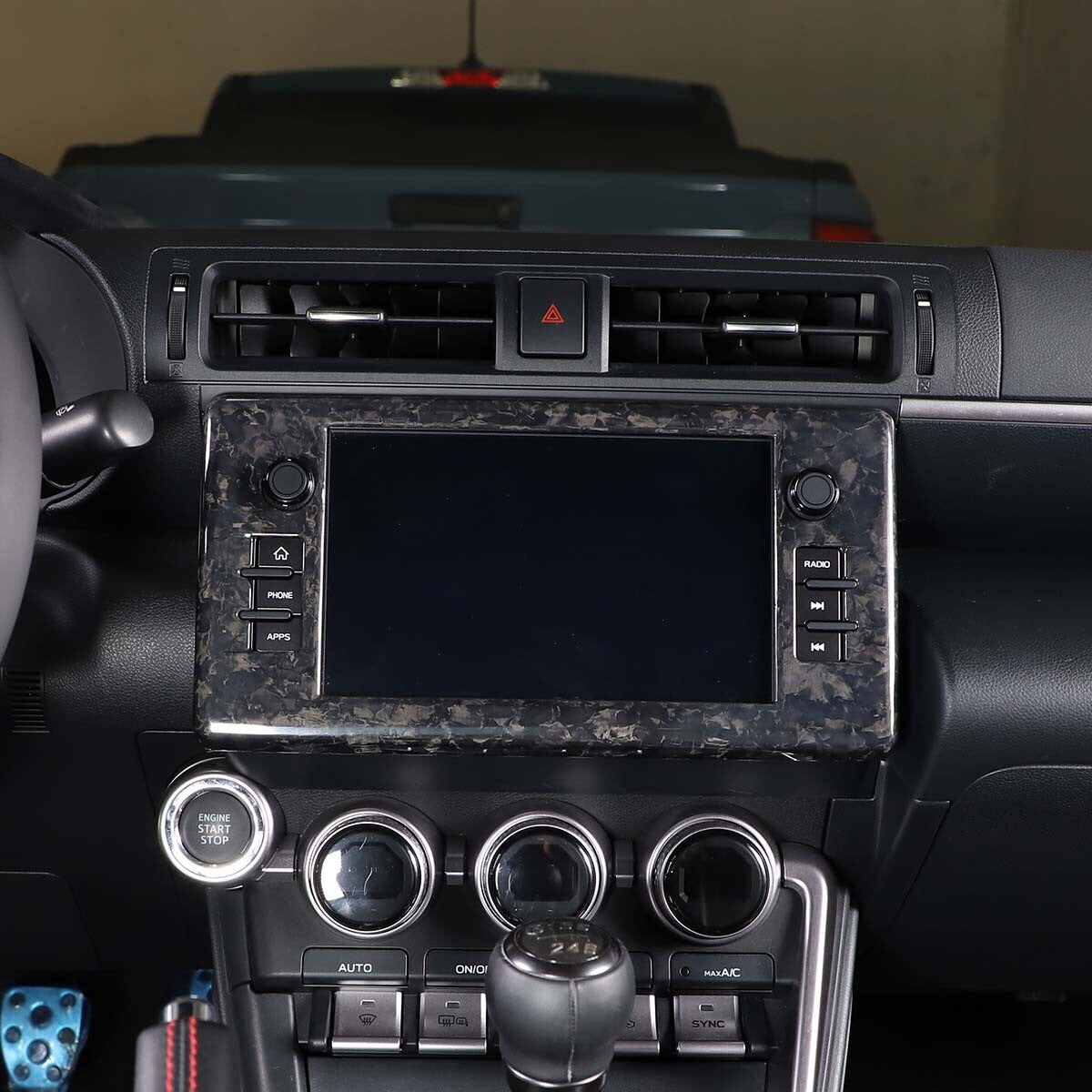 Forged Console GPS Navigation Panel Cover Trim For Toyota 86/Subaru BRZ 2022 7