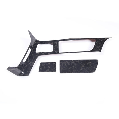 Forged Carbon Center Water Cup Holder Panel Trim Cover For Corvette C7 2014-2019 8