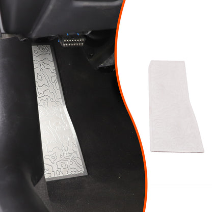 Silver Stainless Steel Left Foot Rest Pedal for Corvette C8 2020+ 2