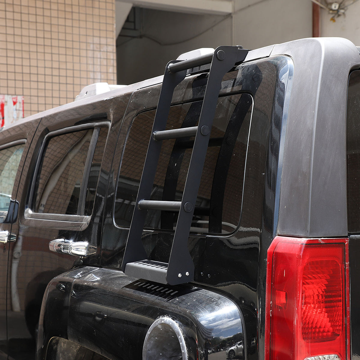 Alloy Black Ladder Luggage basket Side Ladder Climb For Hummer H3 2005-09 US 4