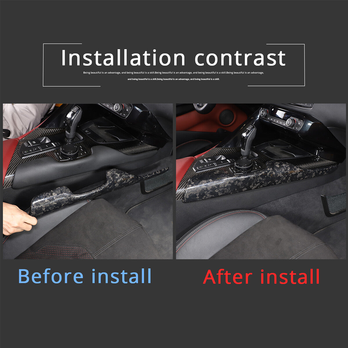 Forged Real Carbon Fiber Interior Exterior Trim Cover For Toyota Supra A90 2019+ - Variants 1-5 38