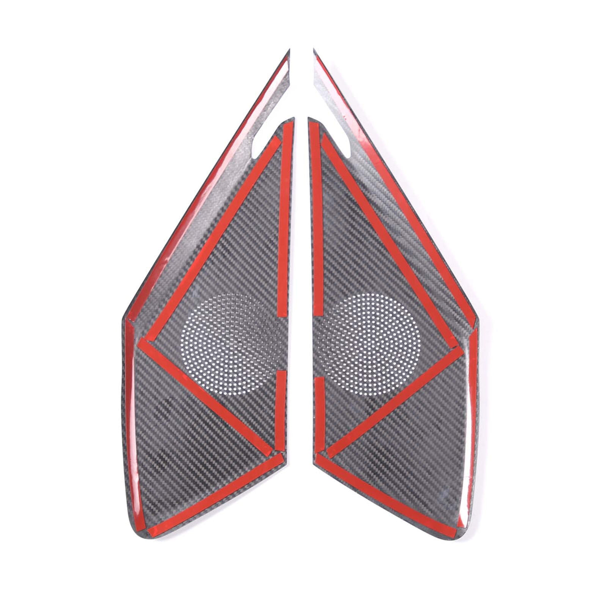Black Door Sound Speaker Cover REAL HARD Carbon Fiber For Corvette C8 1LT 20-26 8