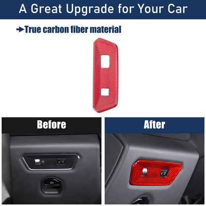 Red Real Carbon Fiber Interior Exterior Conosle Trim Cover For Lotus EMIRA 21-25 26