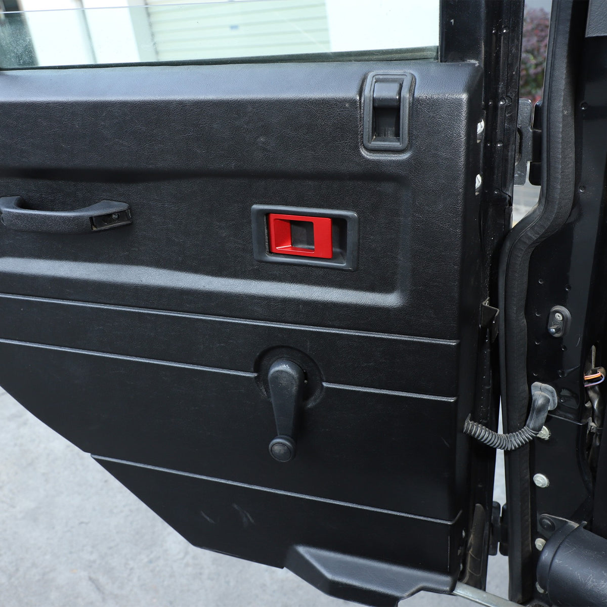 Replacement Red Steel Interior Door Handle For LR Defender L316 2004-2018 11