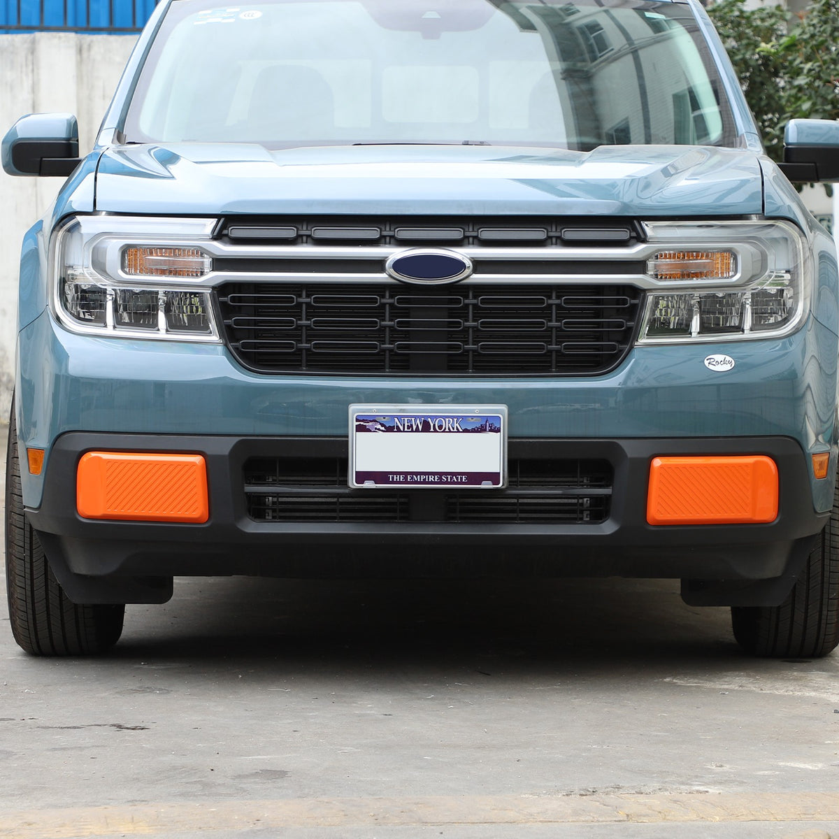 Orange ABS Front Bumper Side Trim Cover For Ford Maverick 2022-2024 US 18