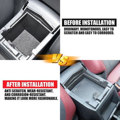 Alloy Center Console Safe GUN Storage Lock Box Tray For Subaru Forester SK 19-24 24