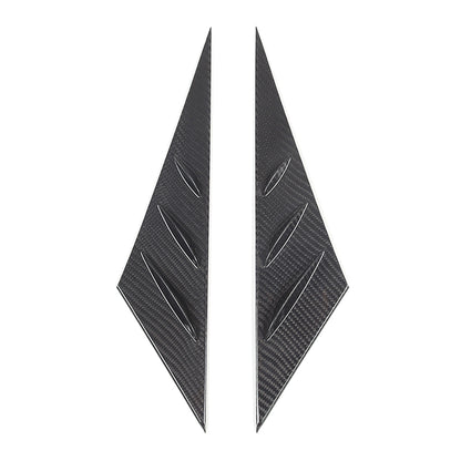 Real Carbon Fiber Window Triangle A-Pillar Cover Trim For Corvette C6 2005-13 8