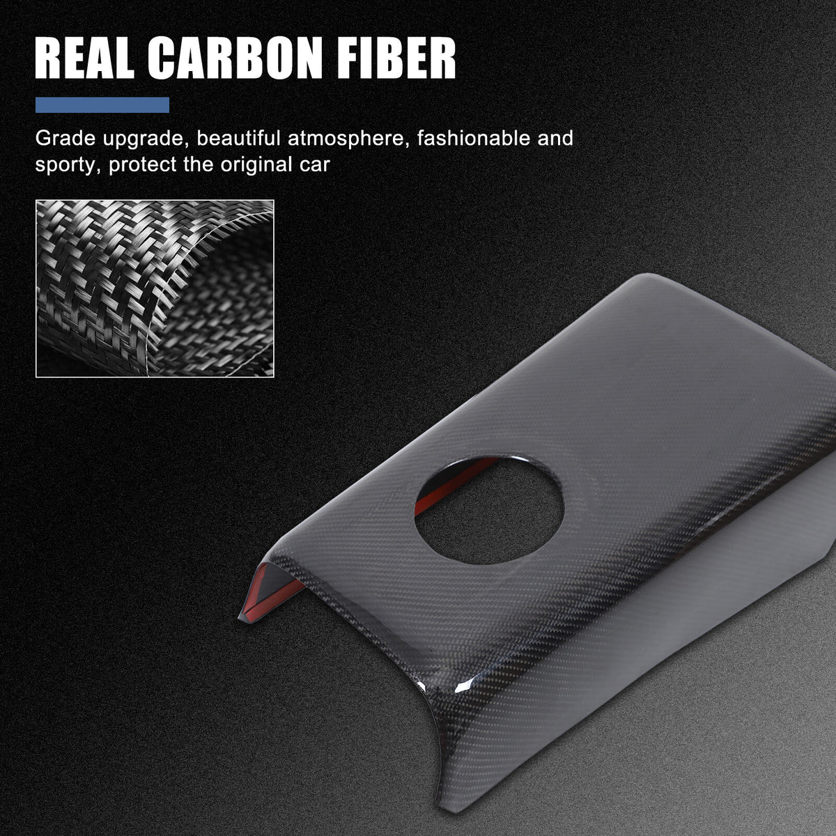 Real Carbon Fiber Rear Seat Armrest Panel Trim For Nissan GT-R R35 08-16 US 9