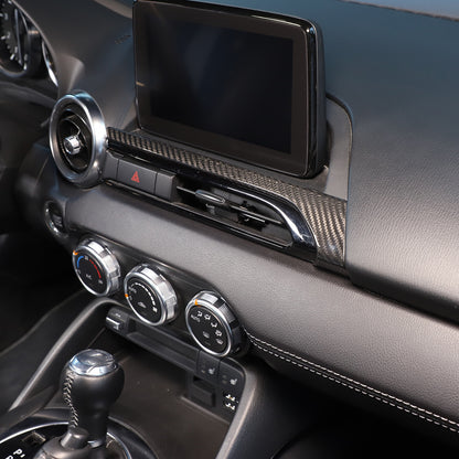 Real Carbon Fiber Center Console air outlet Trim Cover For Mazda MX-5 Miata 16+ 2
