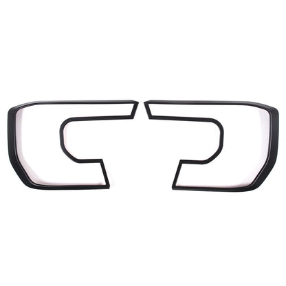 Matte Black ABS Front Headlight Bezel Trim Cover For Ford Ranger T9 2023+ US 2