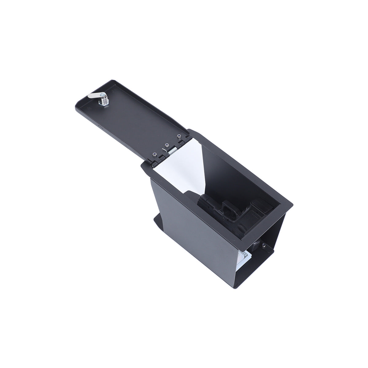 Black Steel Center Console Safe GUN Storage Lock Box W/ TRAY For Acura RDX 13-17 9