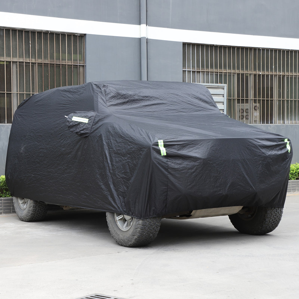 Black Full Car Cover Outdoor Waterproof Sun Car Cover For Hummer H2 2003-2009 21