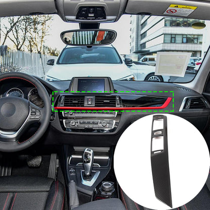 ABS Carbon Fiber Center Console Dashboard Panel Trim For BMW 1 2 Series 17-19 11