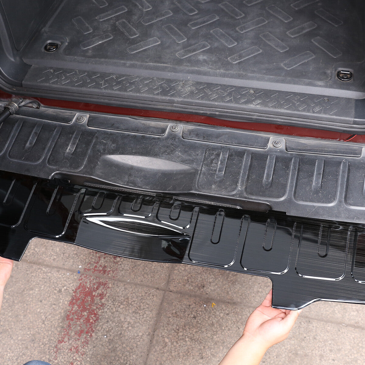 Steel Foiled Plain Rear Bumper Guard Steel Protector For Toyota FJ Cruiser 07-21 5