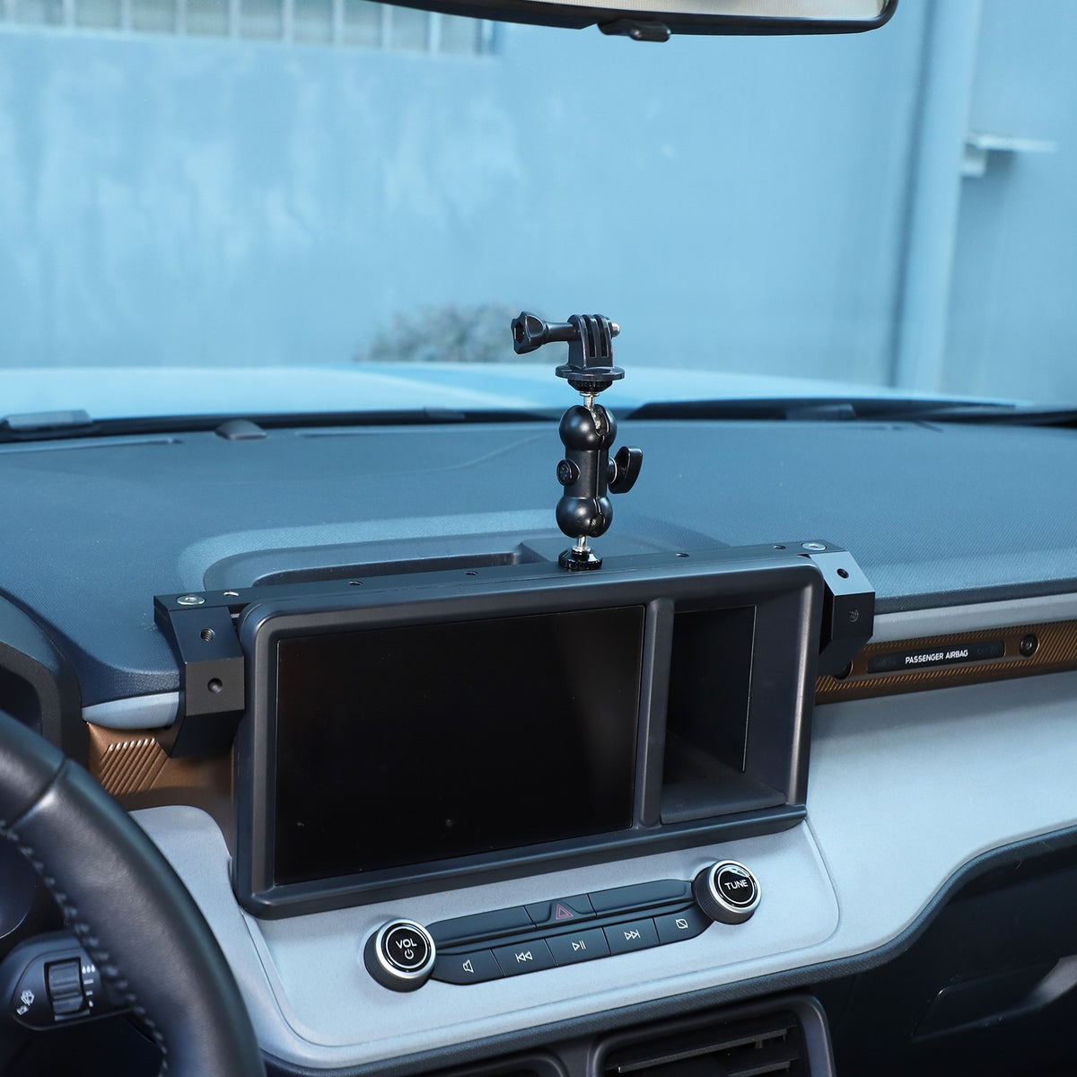 Navigation Screen Rear Expansion Platform W Camera Mount For Ford Maverick 2022+ 1