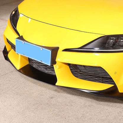 Real Carbon Fiber Front Bumper Side Grill Trim Cover For GR Supra A90 2019-2024 4