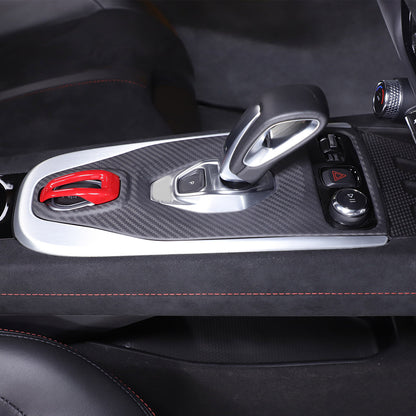 Matte Real Carbon Fiber Center Gear Shift Cover Trim For Lotus EMIRA V6 AT 21-25 12