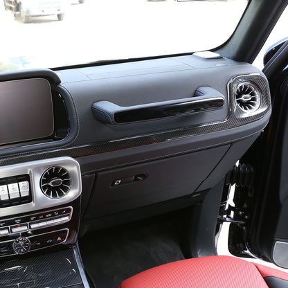 For Benz G500 G550 G63 2019-20 Real Carbon Fiber Dashboard Center Console Cover 3