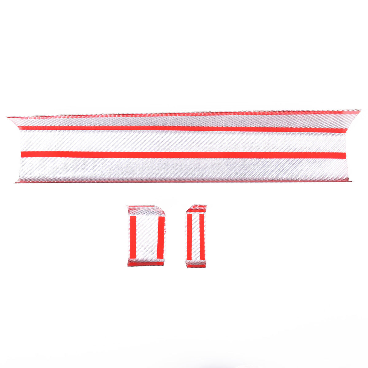 Red Real Carbon fiber Interior Dashboard Cover Strip Trim For Toyota Tundra 22+ 14