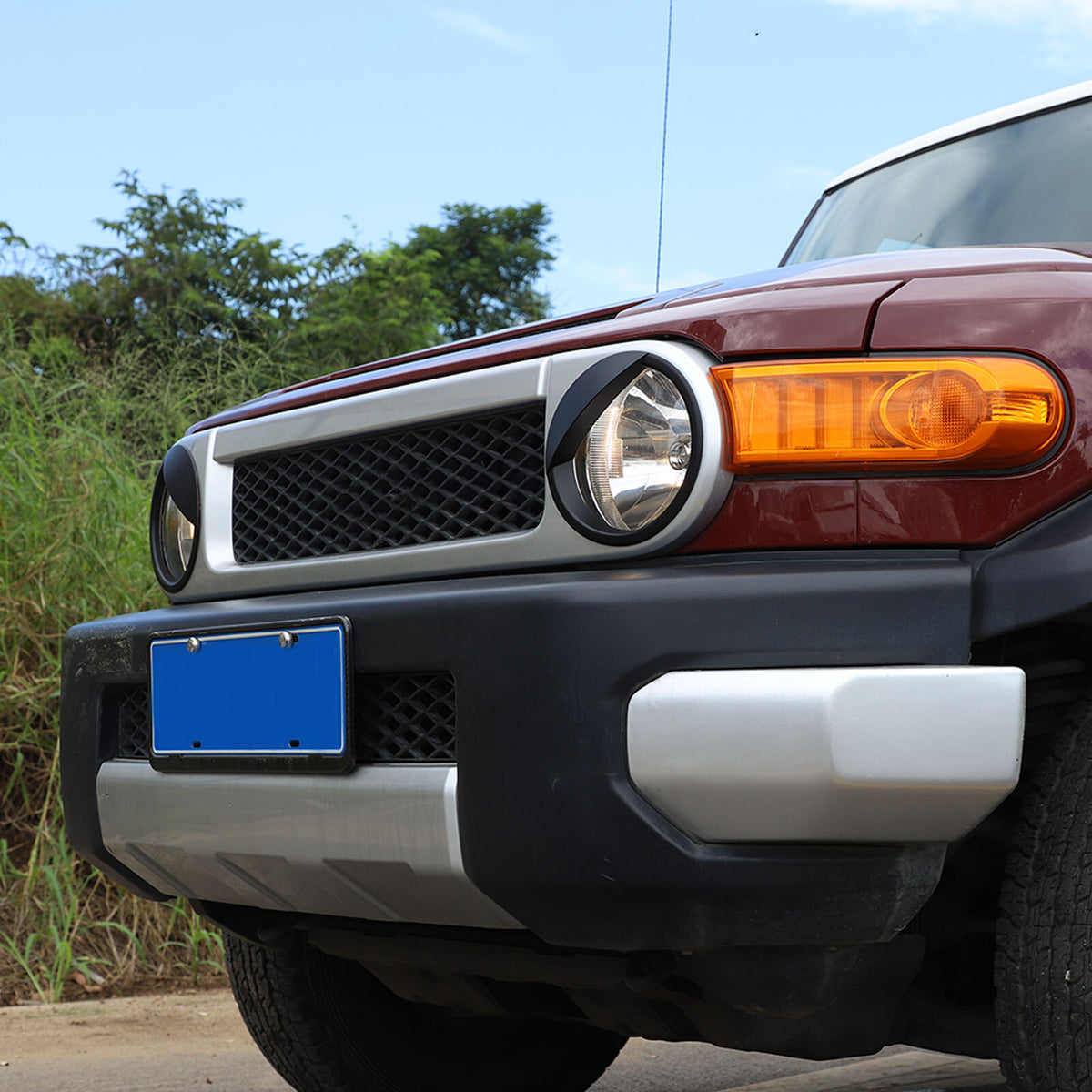 Matte Black ABS Full Exterior Cover Trim Set For Toyota FJ Cruiser 2007-2021 23