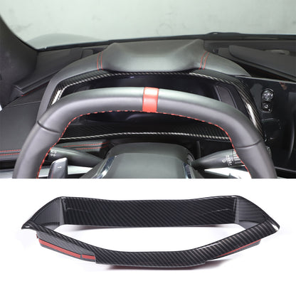 ABS Carbon Fiber Instrument Speedmeter Trim For Corvette C8 Stingray Z06 Z51 7