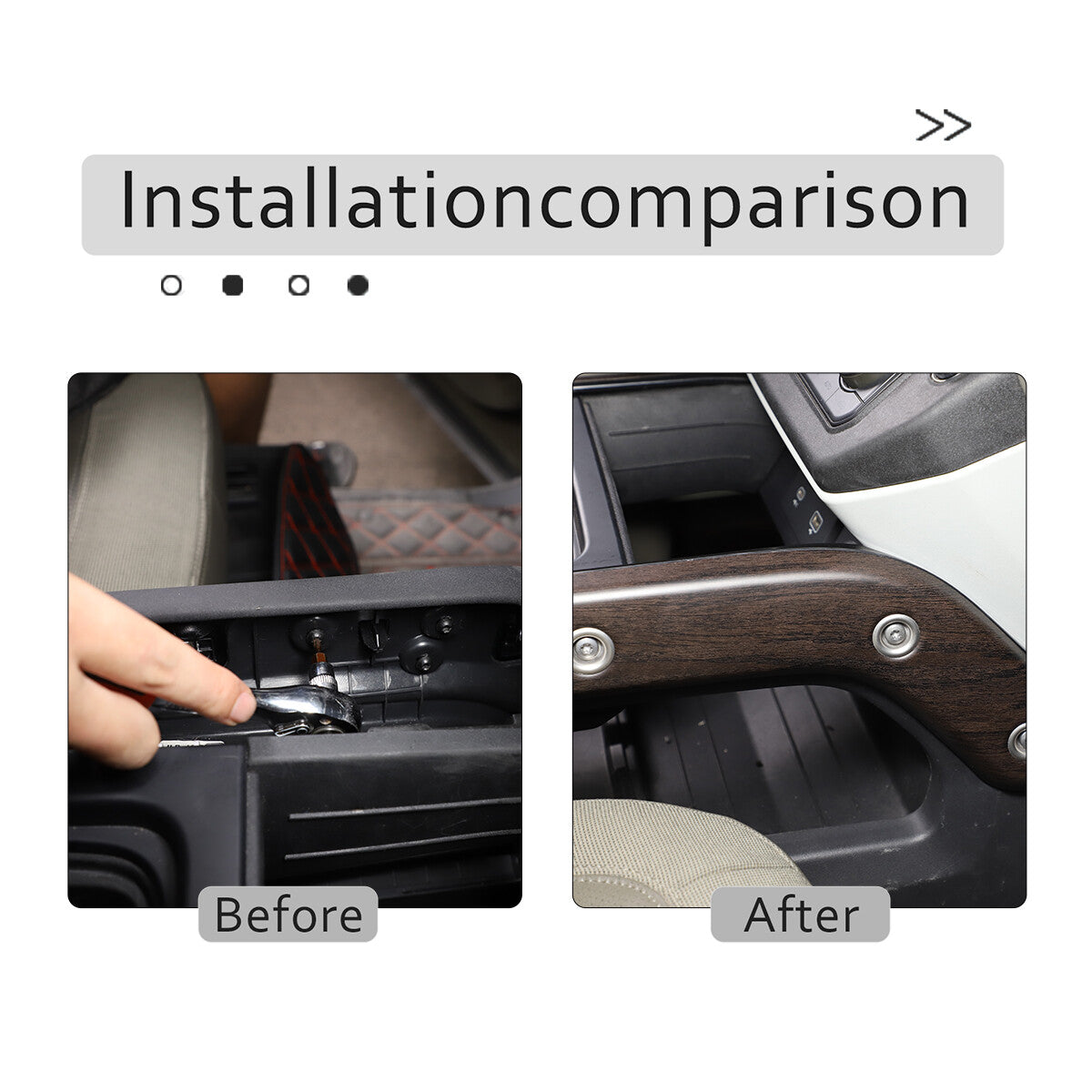 Center Console Trim Kit For Land Rover Defender L663 2020+ US 15