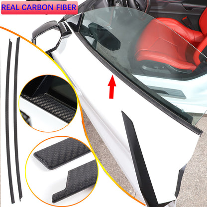 Real Carbon Fiber Full Exterior Set Decor Cover Trim Kit For Corvette C8 2020-26 110