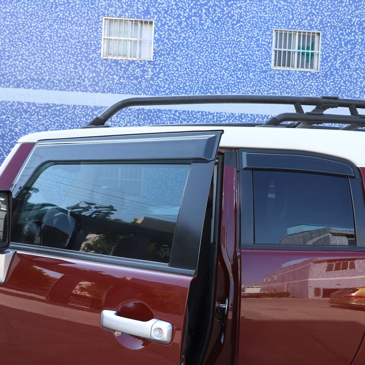 4PCS Weather Shields window visor Sun Visors For Toyot-a FJ CRUISER 2007-2021 6