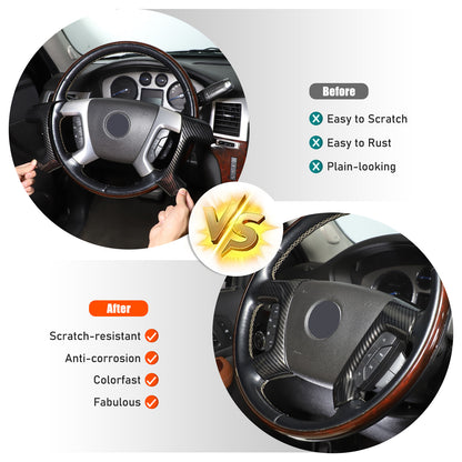 ABS Carbon Fiber Interior Decor Trim Cover For Cadillac Escalade 2007-14 39