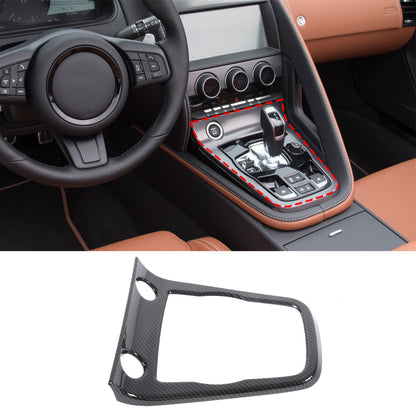 ABS Carbon Fiber Center Console Gear Shift Box Trim Set For Jaguar F-TYPE 13-18 4