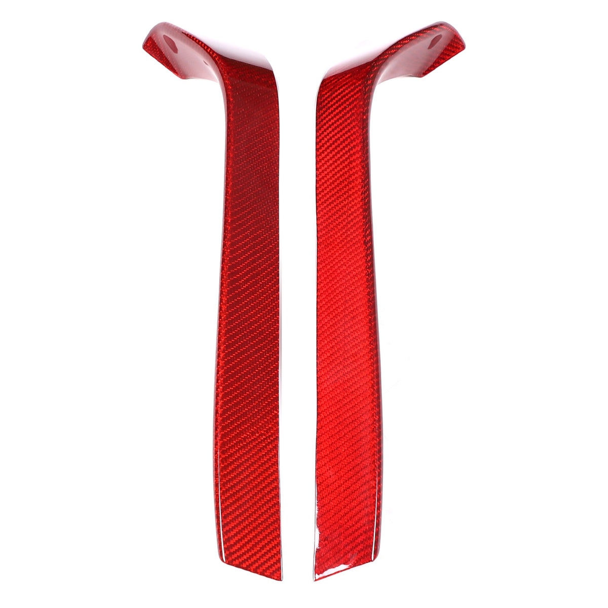 Red Real Carbon Fiber Front Bumper Side Grill Trim For Toyota Supra A90 19+ 8
