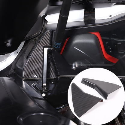 Real Carbon Fiber Rear Window Corner Cover Trim Frame For Corvette C8 20-26 US 17