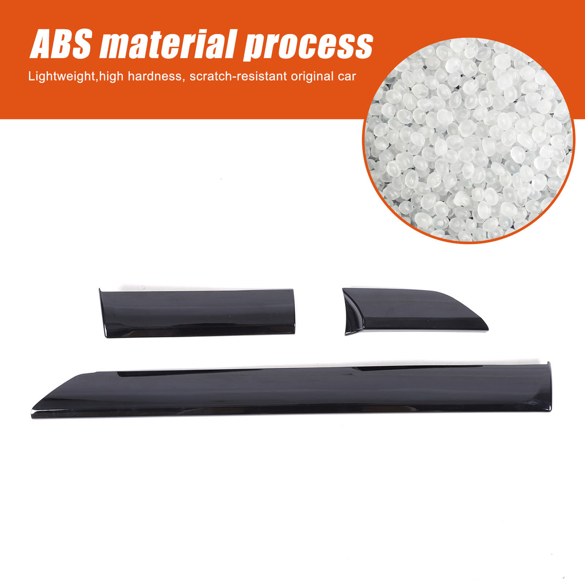 Glossy Black ABS Dashboard Cover Strip Trim For Toyota Tundra 2014-2021 18