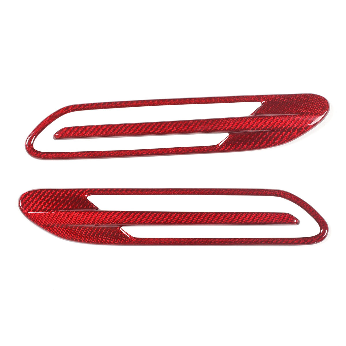 Red Real Carbon Fiber Side Fender Air Vent Trim For Benz AMG GT50/GT63 2019+ 5