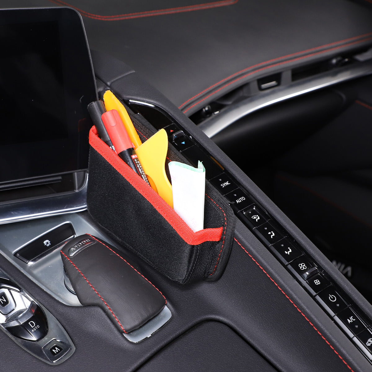 Front & Rear Center Console Storage Bag Tray For Corvette C8 2020+ - Variants 6-10 24