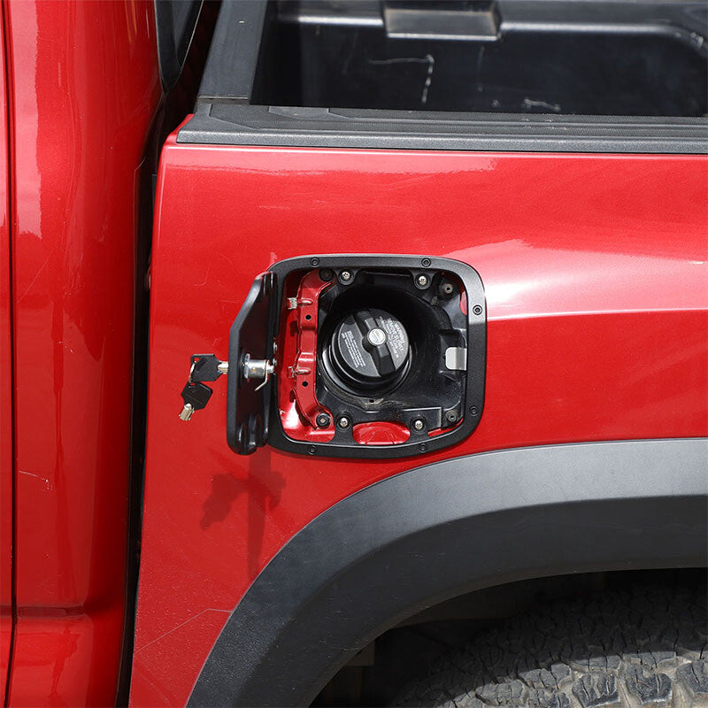 Flower Door Fuel Tank Cover W/ Lock Gas Cap Tank Trim For Toyota Tacoma 2016-23 16