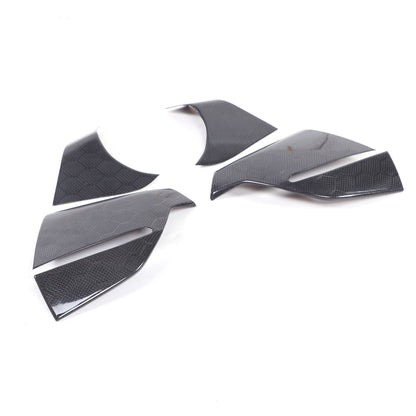 Honeycomb Carbon Fiber Rearview Mirror Base Cover Trim For Corvette C8 2020-2026 2