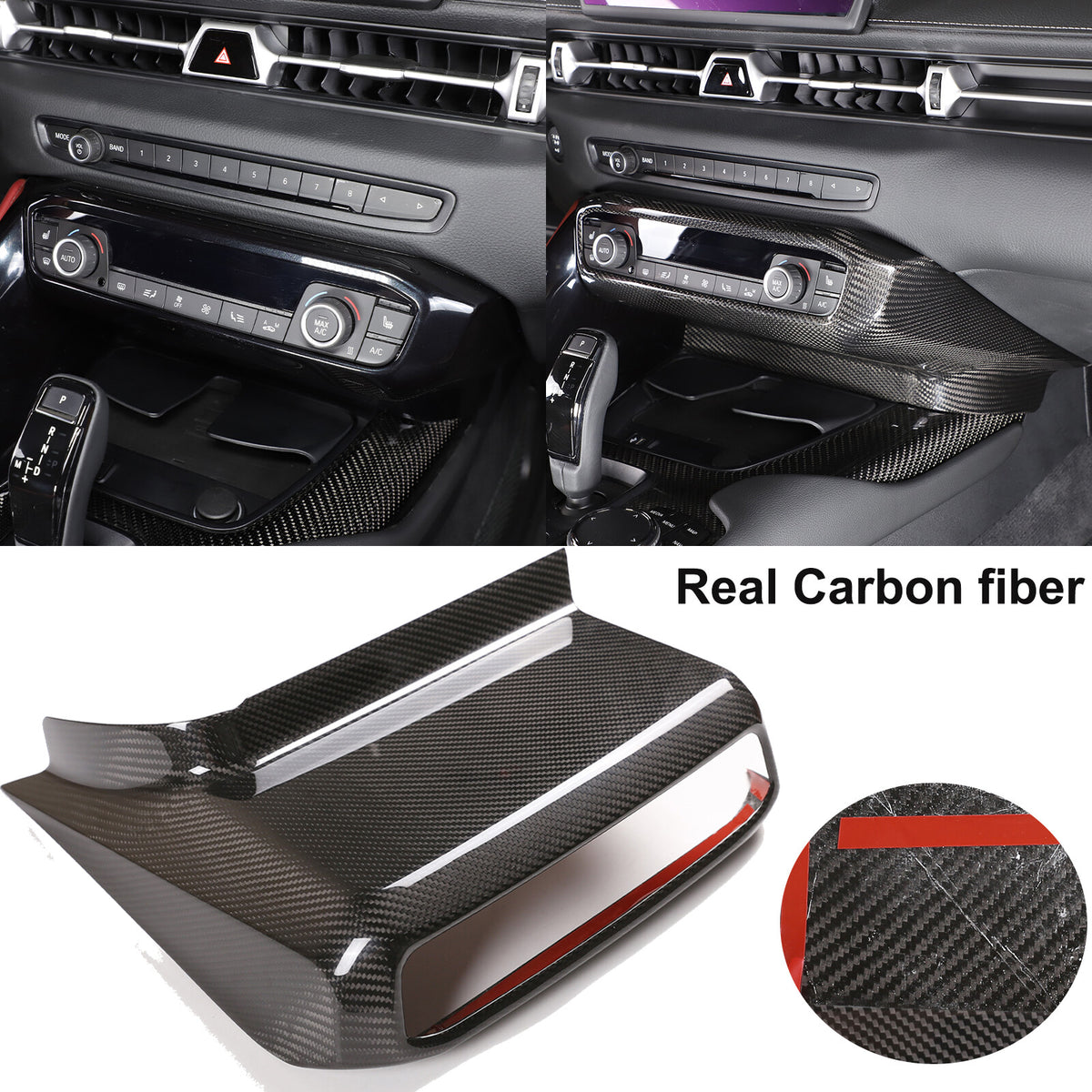 Real Carbon Fiber Full Interior Set Decor Trim Kit For Toyota Supra A90 MK5 19+ 64