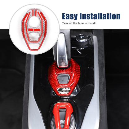 Red Real Carbon Fiber Interior Exterior Conosle Trim Cover For Lotus EMIRA 21-25 56