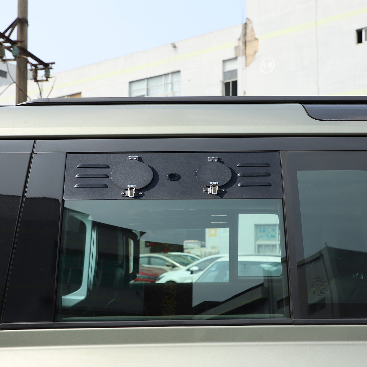 Rear Door Window Louver Air Vent Panel Trim For Land Rover Defender L663 2022 14