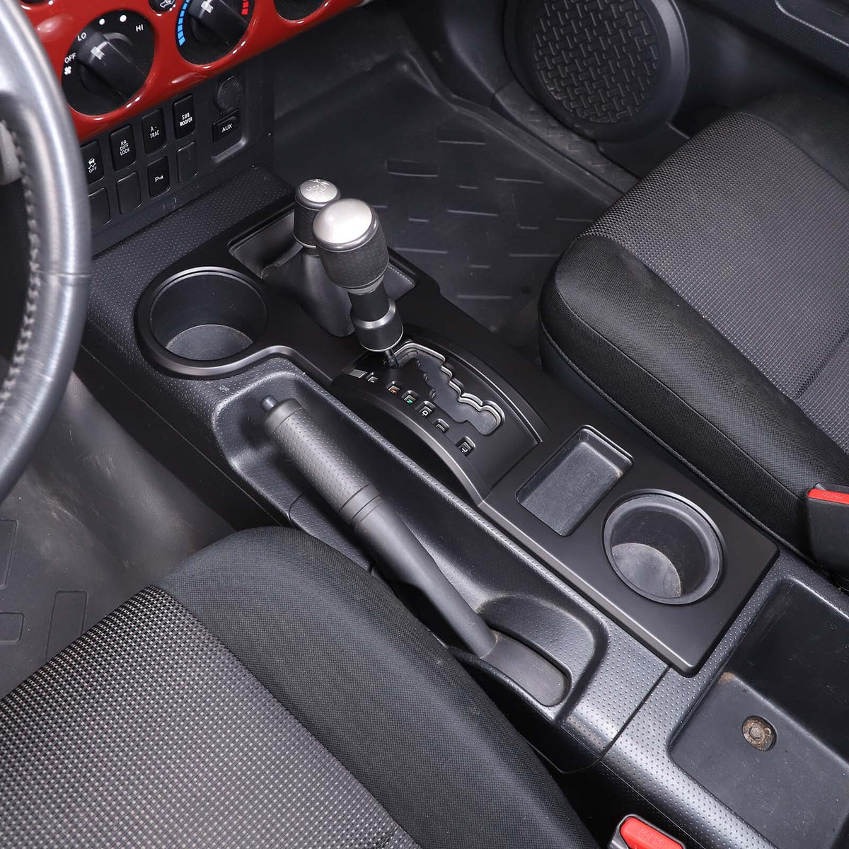 Matte Black Gear Shift Box Panel Cover Trim For Toyota FJ Cruiser 2007-2021 16