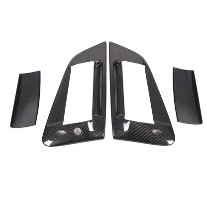 Real Carbon Fiber Exterior Door Handle Cover Bezel For Nissan 370Z Z34 2009-20 15