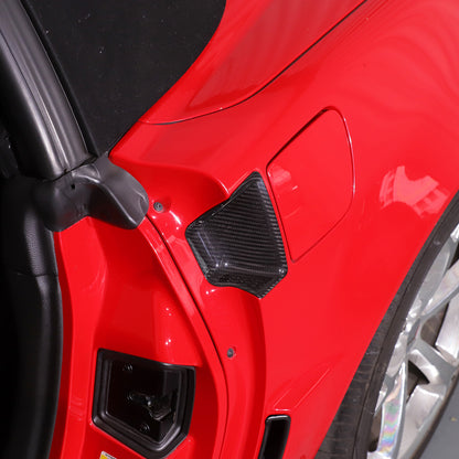 Real Carbon Fiber Exterior Door Handle Bowl Trim Cover for Corvette C6 2005-13 9